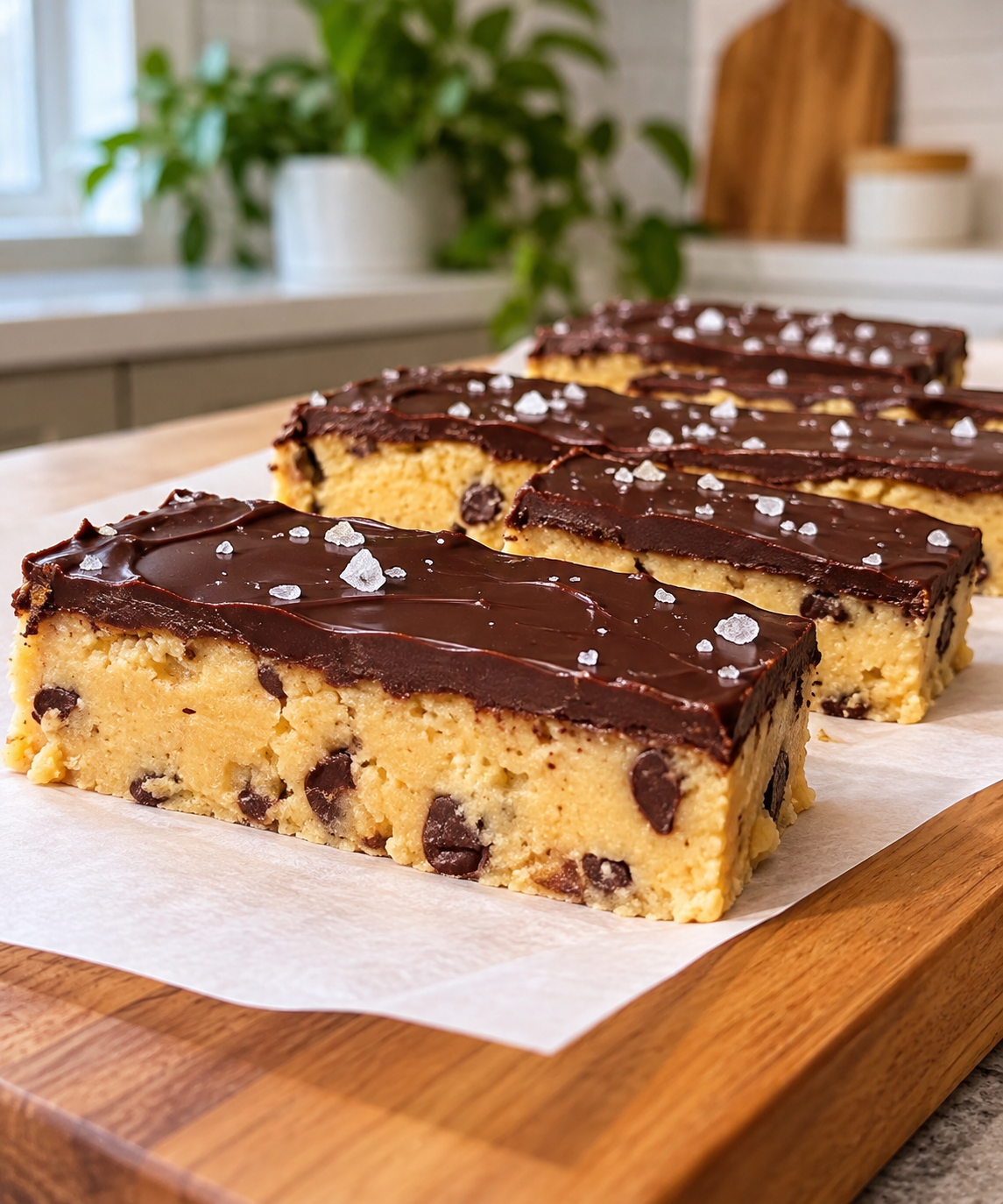 Cottage Cheese Cookie Dough Bars