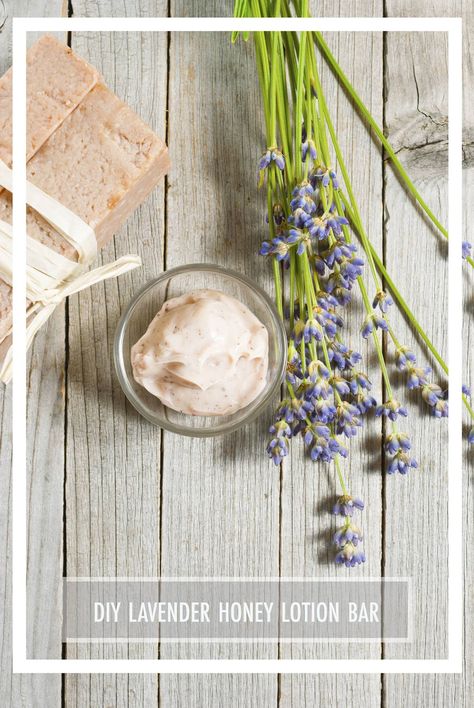 DIY Lavender Honey Lotion Bars