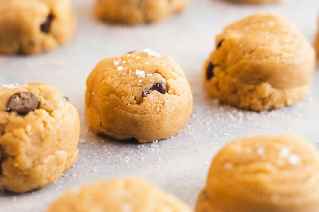 Cookie dough with chocolate chips