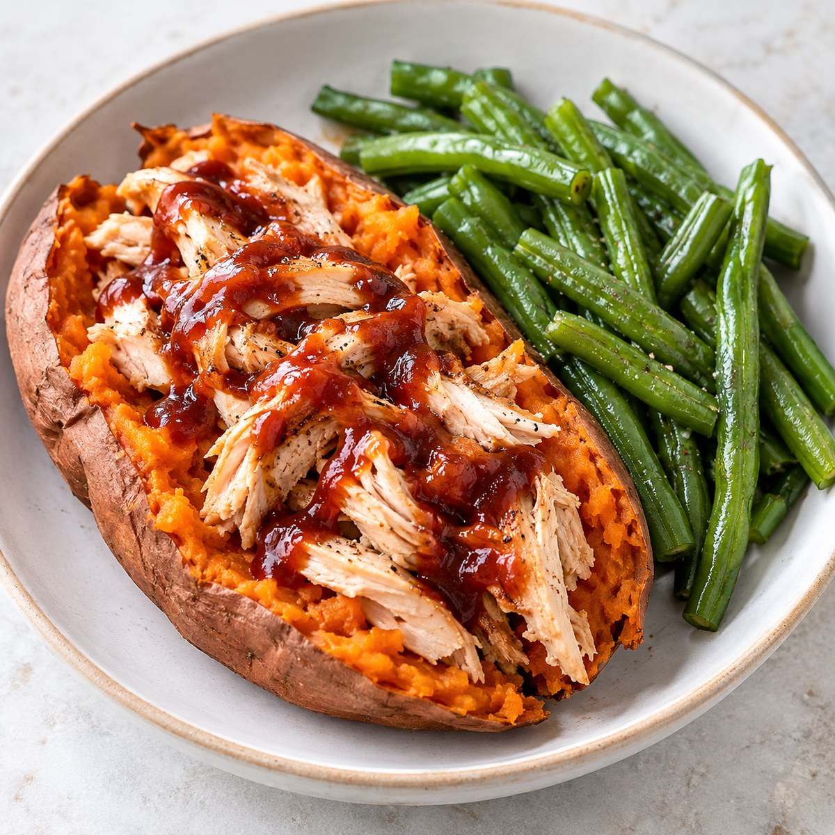 BBQ Chicken Sweet Potato Bowl